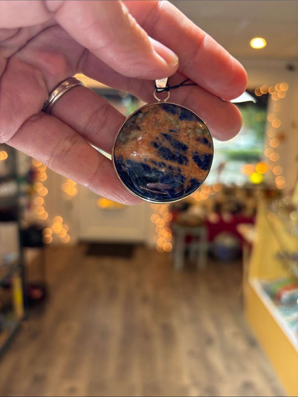 Round Sodalite Pendant